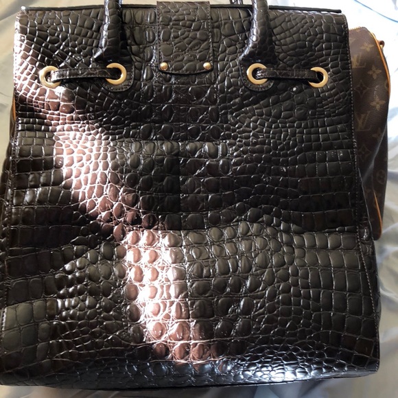 Authentic Jimmy Choo Crocodile Leather Rosabella Tote w/Crossbody Strap - Picture 2 of 7